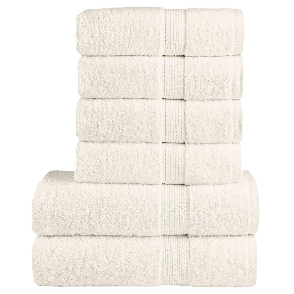 Håndklæder 6 stk. Premium SOLUND 600 g/m2 creme