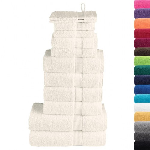 Håndklæder 12 stk. Premium SOLUND 600 g/m2 - creme
