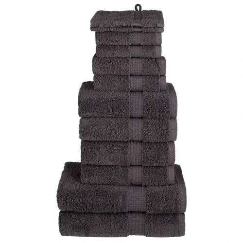 Håndklæder 12 stk. Premium SOLUND 600 g/m2 - antracit