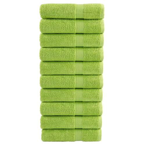 Badehåndklæder SOLUND 10 stk. Premium 100x150 cm 600 g/m2 grøn