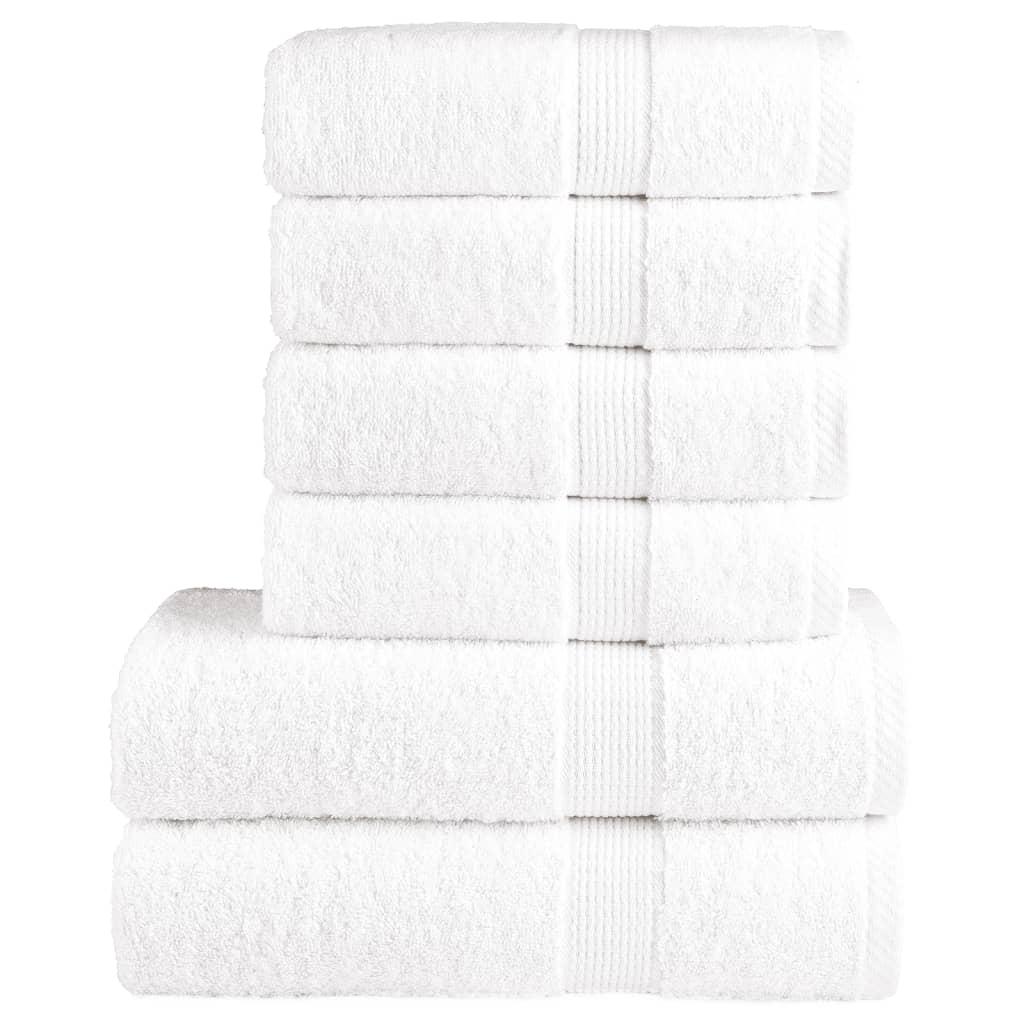 Håndklæder 6 stk. Premium SOLUND 600 g/m2 hvid