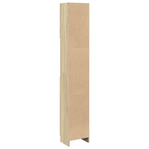 Badeværelsesskab i sonoma-eg - 32 × 25,5 × 190 cm, konstrueret træ