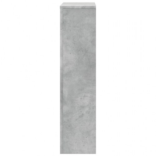 Radiatorskjuler 78 × 20 × 82 cm i konstrueret træ - betongrå