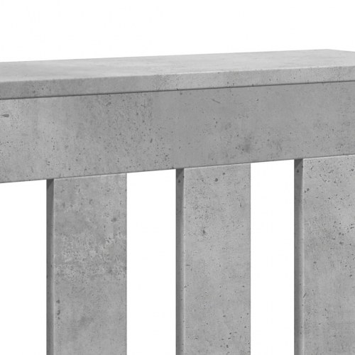 Radiatorskjuler 78 × 20 × 82 cm i konstrueret træ - betongrå