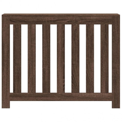 Radiatorskjuler 104x20x82 cm konstrueret træ brun egetræ