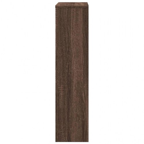 Radiatorskjuler 104x20x82 cm konstrueret træ brun egetræ