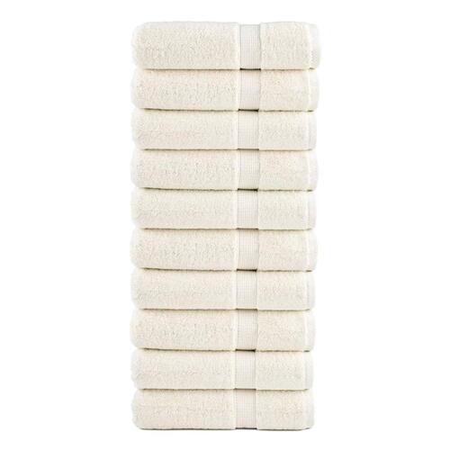 Håndklæder SOLUND 10 stk. Premium 70x140 cm 600g/m2 cremefarvet