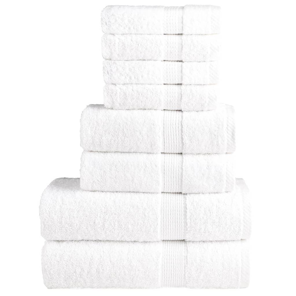Håndklæder 8 stk. - Premium SOLUND 600 g/m², hvid
