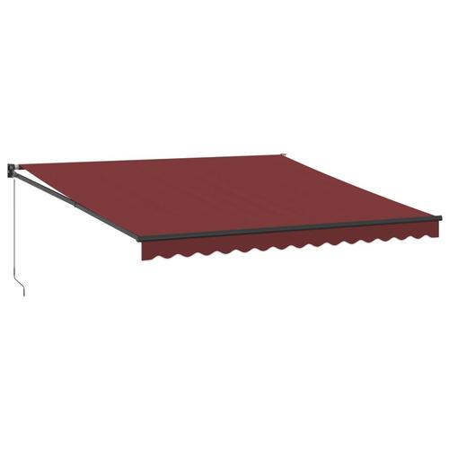 Markise 400x300 manuel betjening bordeauxfarvet