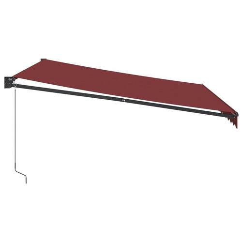 Markise 400x300 manuel betjening bordeauxfarvet