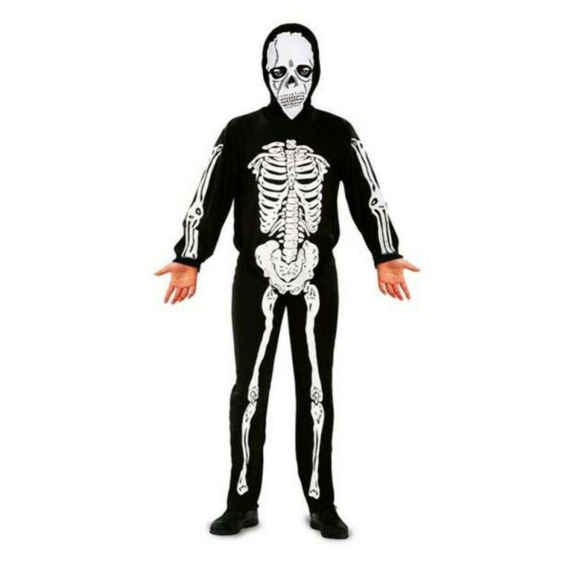Skeletkostume til børn S (2 dele) - 3-4 år