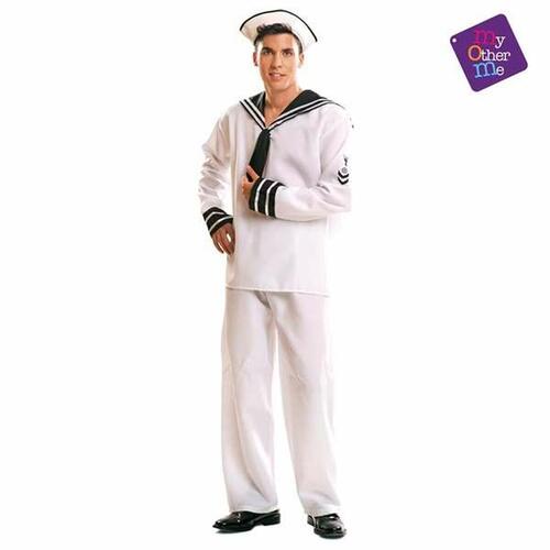 Kostume til voksne Sailor Hvid