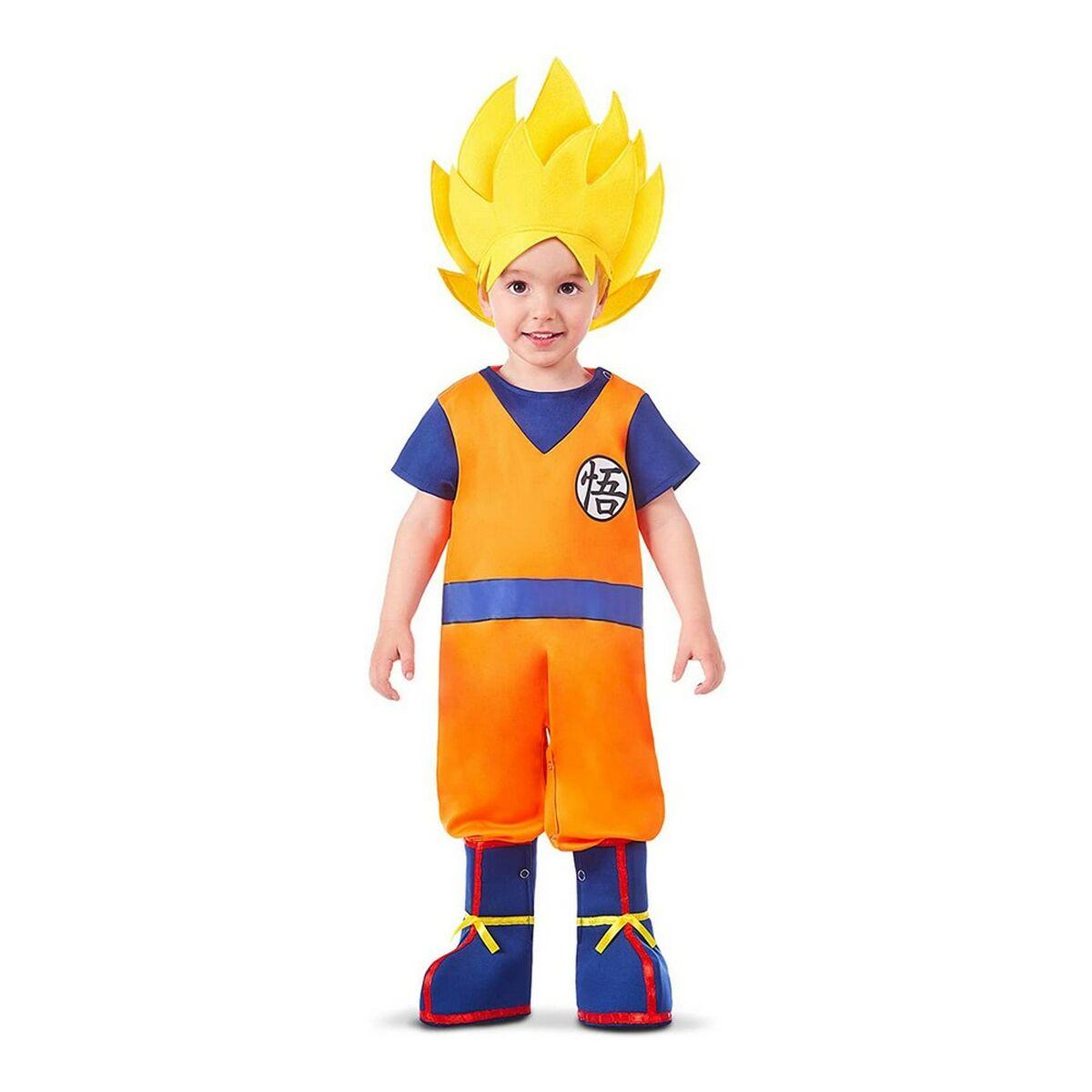 Goku babykostume - Multifarvet S (7-12 måneder)
