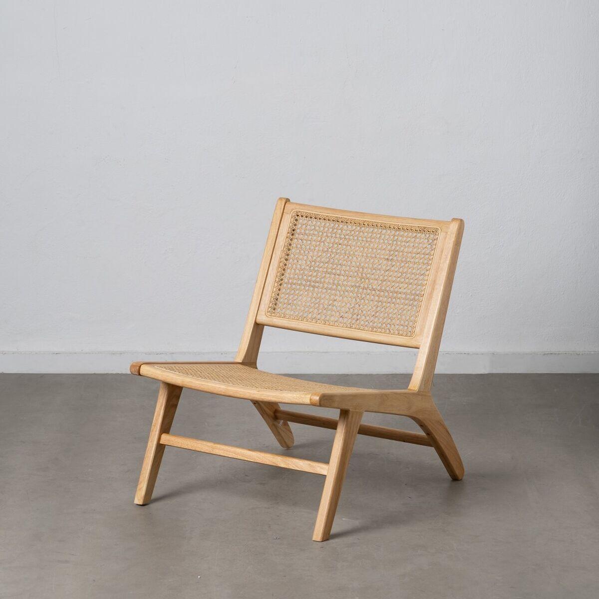 Lænestol Natur Træ Rattan 60 5 X 73 5 X 72 5 Cm