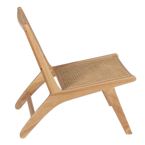 Lænestol Natur Træ Rattan 60,5 x 73,5 x 72,5 cm