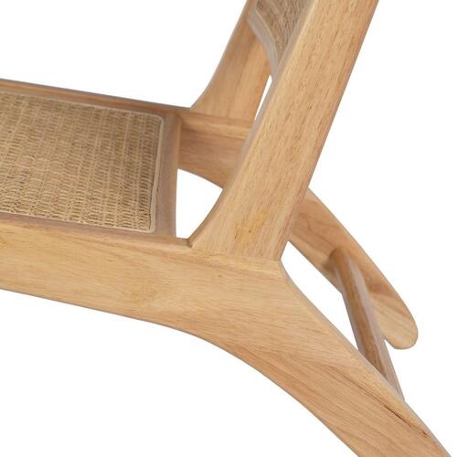 Lænestol Natur Træ Rattan 60,5 x 73,5 x 72,5 cm