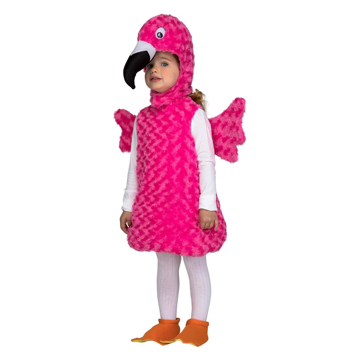 Babykostume - lyserød flamingo, 12-24 måneder