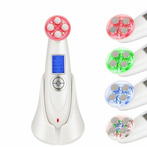 Ansigtsmassager med radiofrekvens, lysbehandling og elektrostimulering Drakefor DKF-9901 Hvid