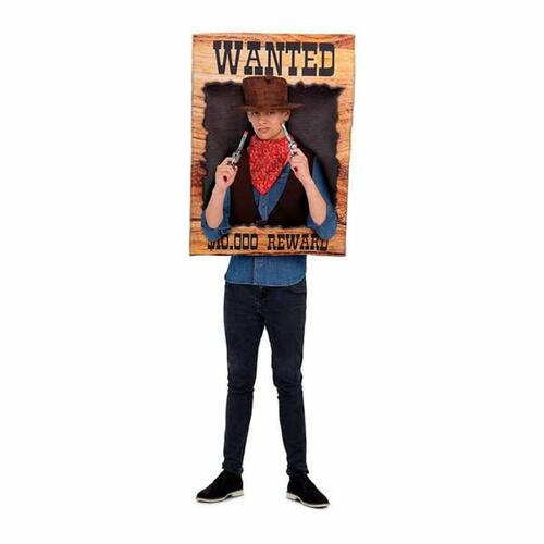 Kostume til voksne Wanted Onesize Cowboy mand 3 Dele