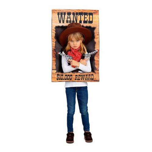 Kostume til børn Wanted Onesize Cowboy mand 3 Dele