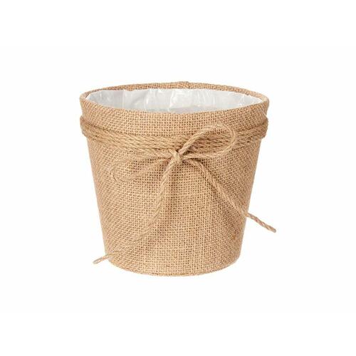 Urtepotte Lasso Brun Klæde 16 x 15 x 16 cm (24 enheder)
