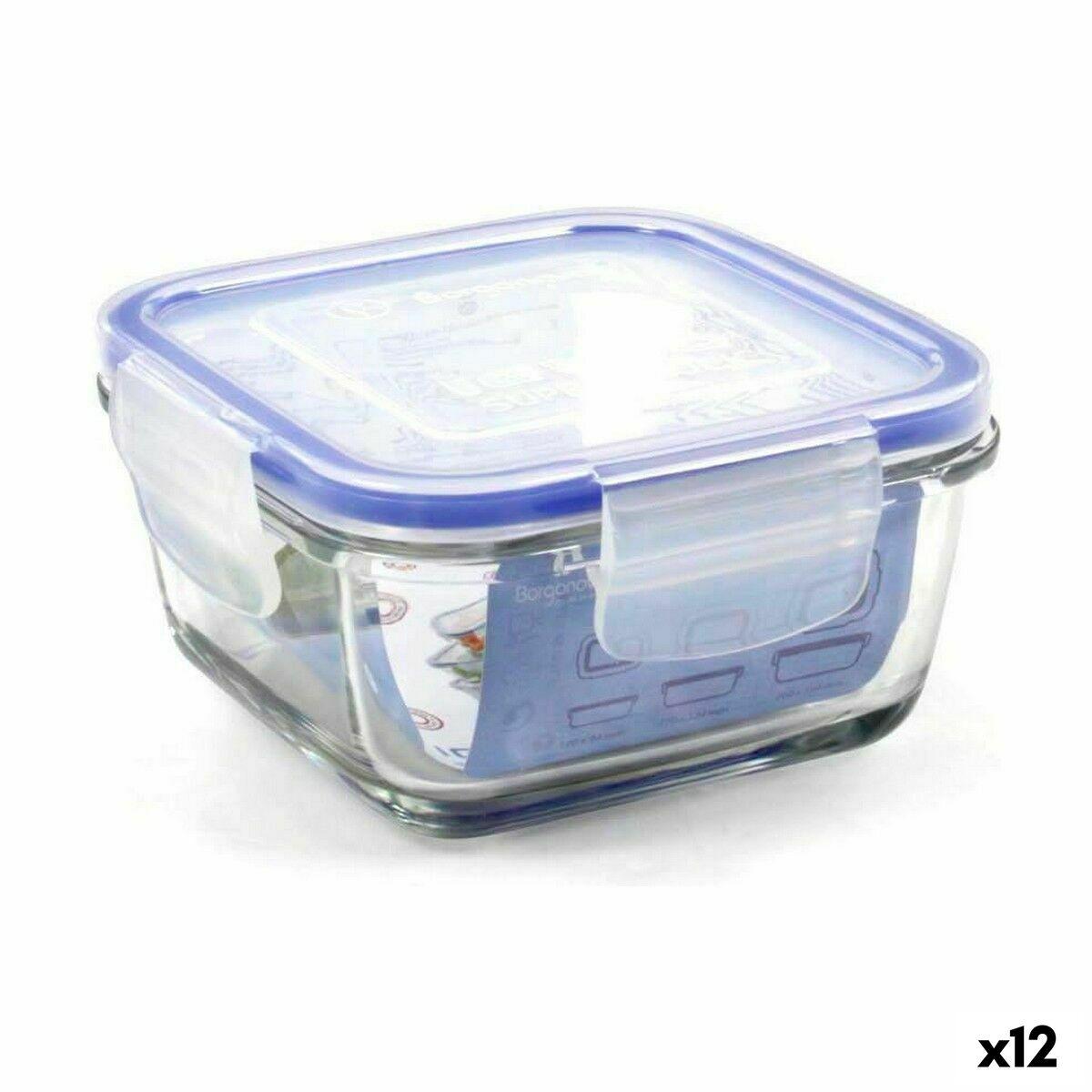 Hermetisk Madkasse Borgonovo Superblock Firkantet 12 X 12 X 6 Cm 12 Enheder