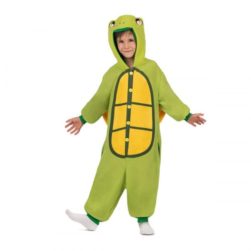 Børnekostume skildpadde - grøn, 2 dele, onesize