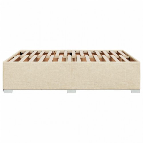 Sengeramme i stof 140 x 190 cm - cremefarvet