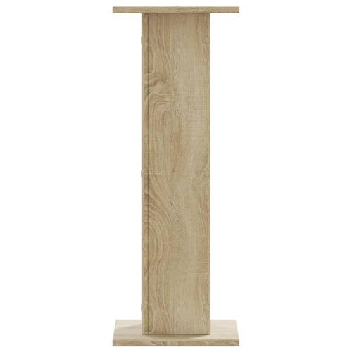 Højtalerstativer 2 stk. 30x30x80 cm konstrueret træ sonoma-eg