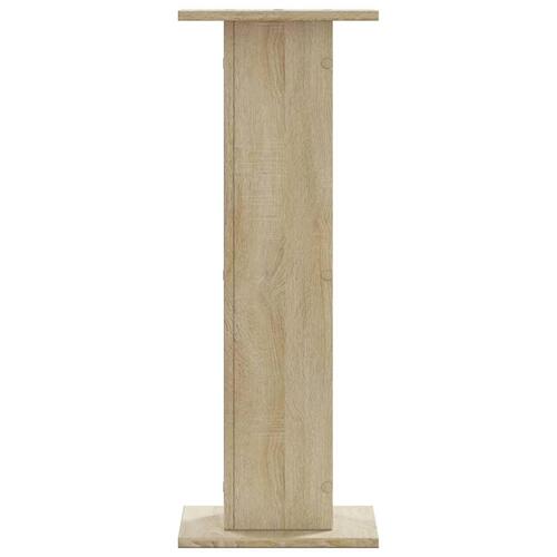 Højtalerstativer 2 stk. 30x30x80 cm konstrueret træ sonoma-eg
