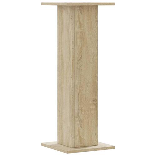 Højtalerstativer 2 stk. 30x30x80 cm konstrueret træ sonoma-eg