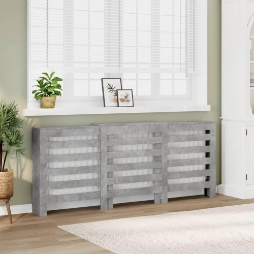 Radiatorskjuler 205 x 21,5 x 83,5 cm - betongrå