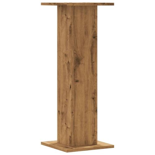 Højtalerstativer 2stk. 30x30x80cm konstrueret træ egetræsfarve