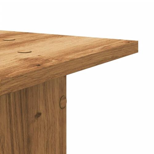 Højtalerstativer 2stk. 30x30x80cm konstrueret træ egetræsfarve