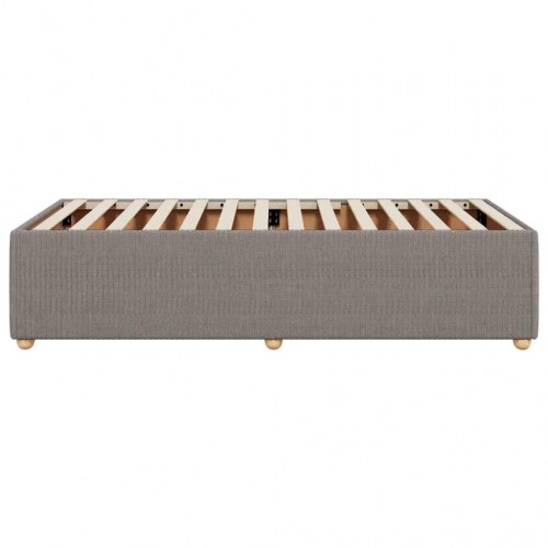Sengeramme uden madras 90 x 190 cm stof - gråbrun