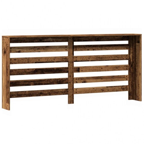 Radiatorskjuler 175x20x82 cm konstrueret træ antikt træ