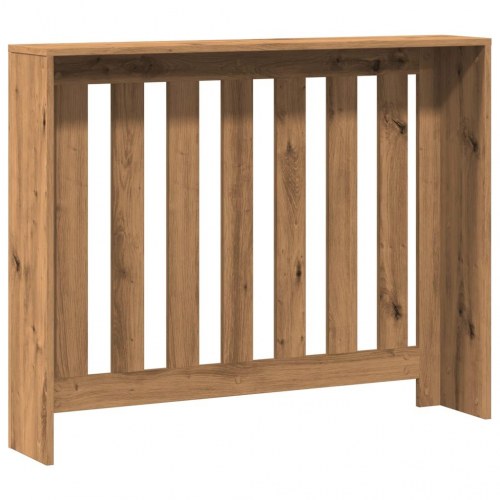 Radiatorskjuler 104×20×82 cm i konstrueret træ - egetræsfarve