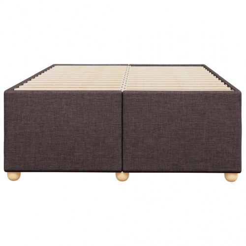 Sengeramme uden madras 120 x 190 cm stof - mørkebrun