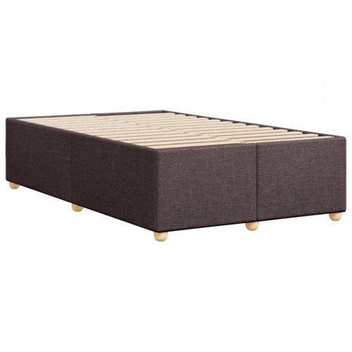 Sengeramme uden madras 120 x 190 cm stof - mørkebrun