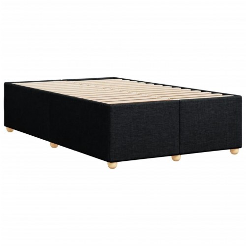 Sengeramme i stof 120 x 200 cm - sort