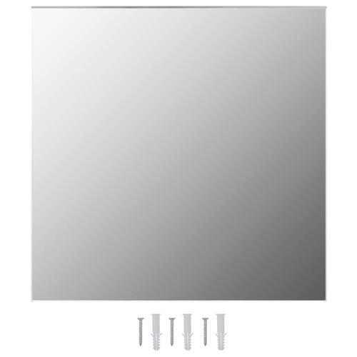 Vægspejl 60 x 60 cm firkantet glas