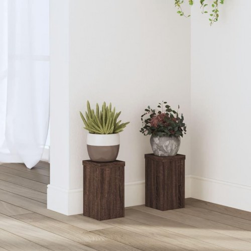 Plantestativer 2 stk. 10 x 10 x 18 cm - brun eg