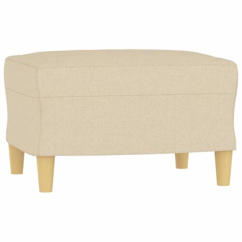 3 personers sofa med puder stof cremefarvet