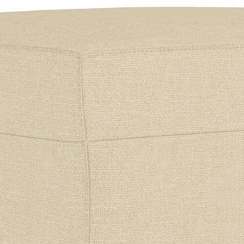 3 personers sofa med puder stof cremefarvet