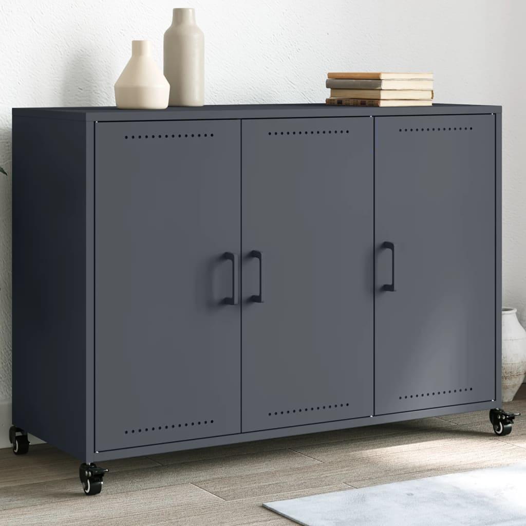 Skænk 100 5x39x72 Cm Stål Antracitgrå
