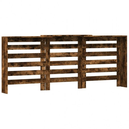 Radiatorskjuler 205 x 21,5 x 83,5 cm - røget egetræ