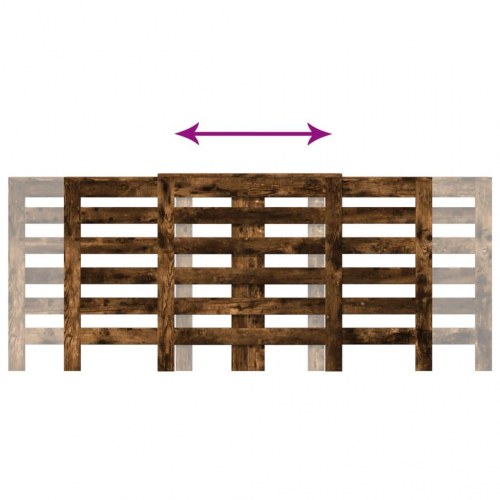 Radiatorskjuler 205 x 21,5 x 83,5 cm - røget egetræ