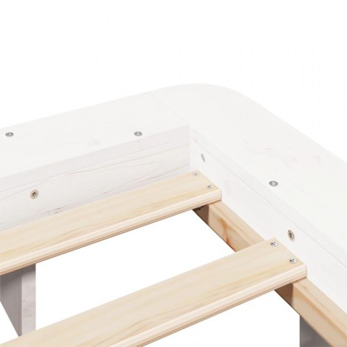 Sengeramme uden madras 135 x 190 cm - hvid