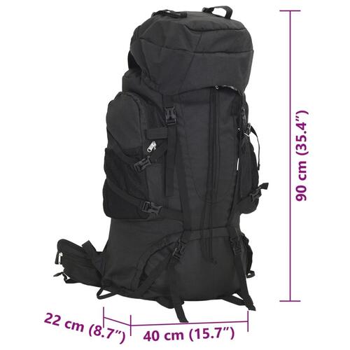 Vandretaske 100 l oxfordstof sort