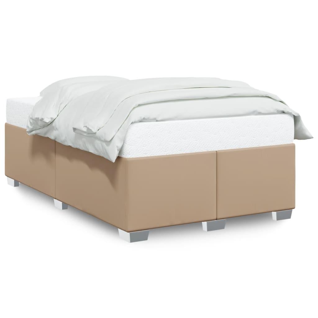 Sengeramme uden madras 120x190 cm cappuccino farvet billede